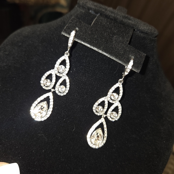 Givenchy Silver Drop Earrings - Picture 2 of 5